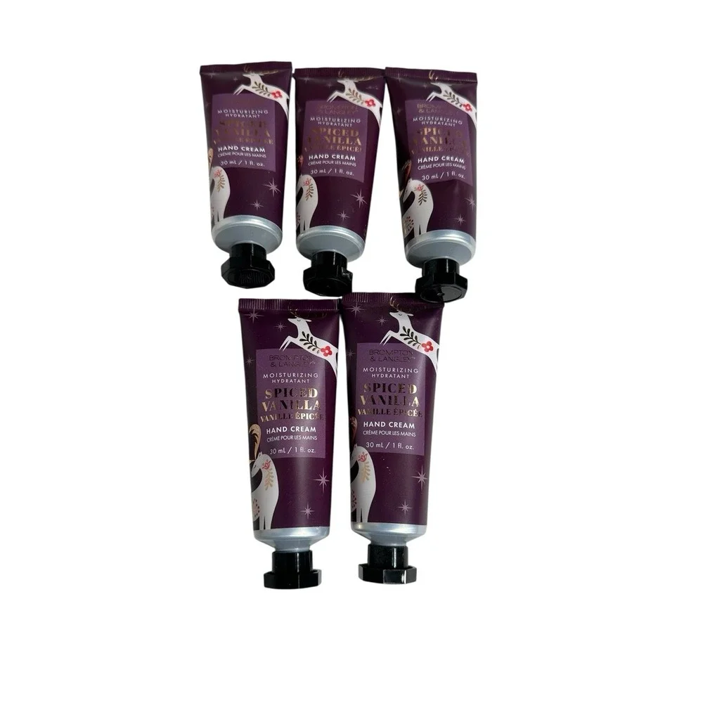NEW‎ brompton & langley hand creams 1 oz lot of 5 SPICED VANILLA